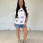 Sweet Land of Liberty Flag Tee by Queen of Sparkles