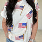 Sweet Land of Liberty Flag Tee by Queen of Sparkles